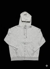 Classic Heather Grey Zip-Up Hoodie
