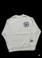 “You Are Different” Minimal Graphic Sweatshirt – Off White