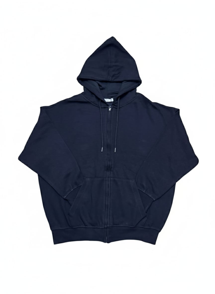 Essential Black Zip-Up Hoodie